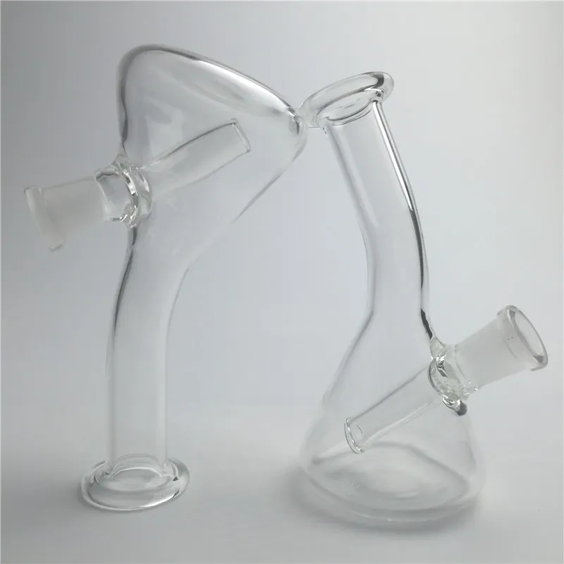 4,3 pouces mini plate-forme pétrolière en verre bong pipe à eau avec 10mm femelle 45g clair épais pyrex capiteux recycleur bongs en verre