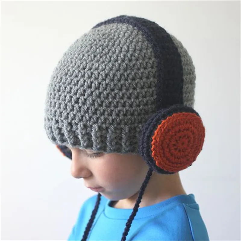 2017 gorro chapéus Handmade chapéus Europa e os Estados Unidos pessoas de rua Headset fones de ouvido protetor de ouvido crianças decoração chapéus