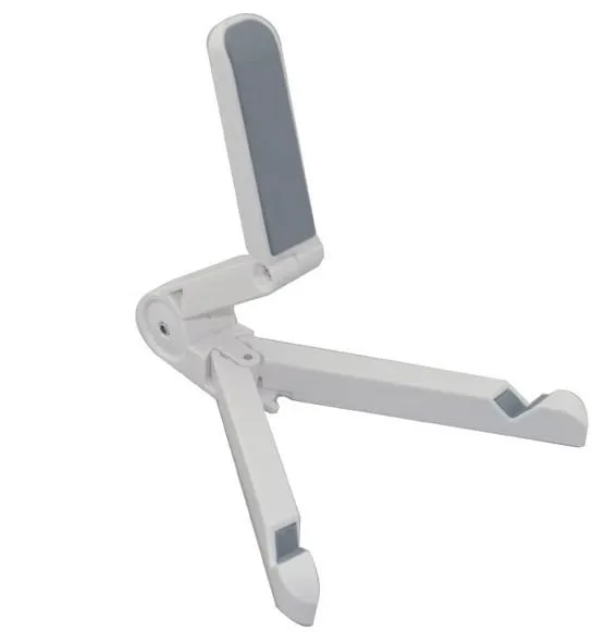 Draagbare opvouwbare standhouder Ondersteuning voor iPad / iPad 2 / Nieuwe iPad / Samsung-tabletten Wit / Zwart