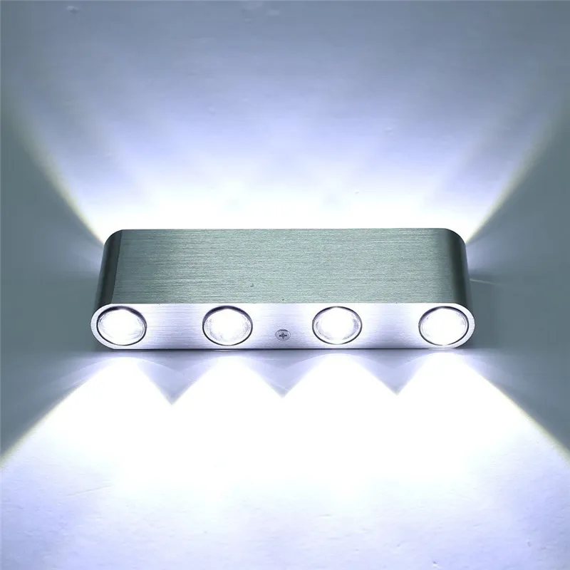 Diconcesas de pared LED de alta potencia 8W 6W 4W REALIDADES ALUMENTES ALUMINIO VIDRIO LECHES DE LEA LED LED ARRIBA MODERNAS LUGARES DE LA MUALLA CONTRA REC2495763