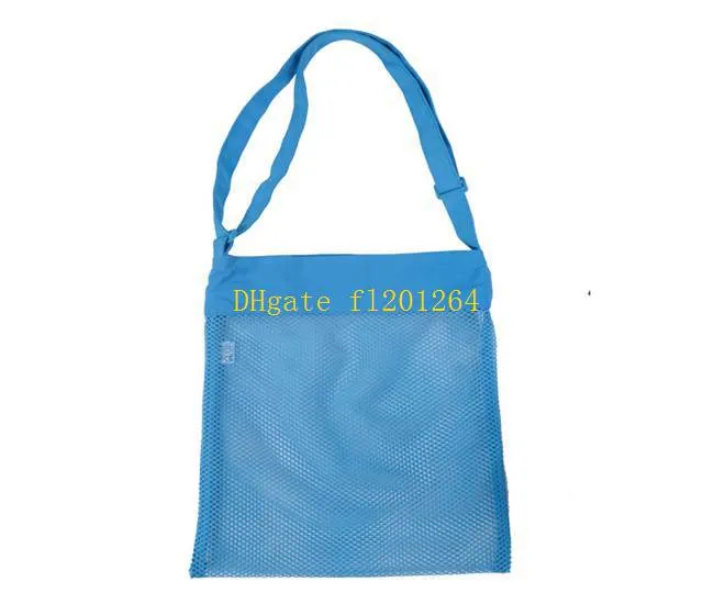 Wholesale 29x35cm Big Size Blanks Children Mesh Shell Beach seashell Bag storage bags