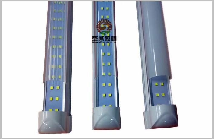 5000K 72W Светодиодная трубка T8 8ft интегрированная трубка двойная сторона SMD2835 Светодиодные светодиодные трубки 8 футов UL AC 85-265V Бесплатная доставка Sunway518