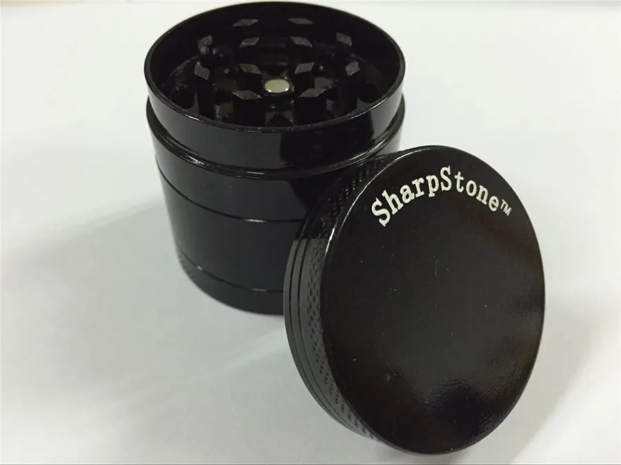 40mm 4 Parts CNC Sharpstone Grinder Tobacco-grinder Tabakspikkers voor rokende kruidenscherpe steenkruidenmeermiddelen Groothandel