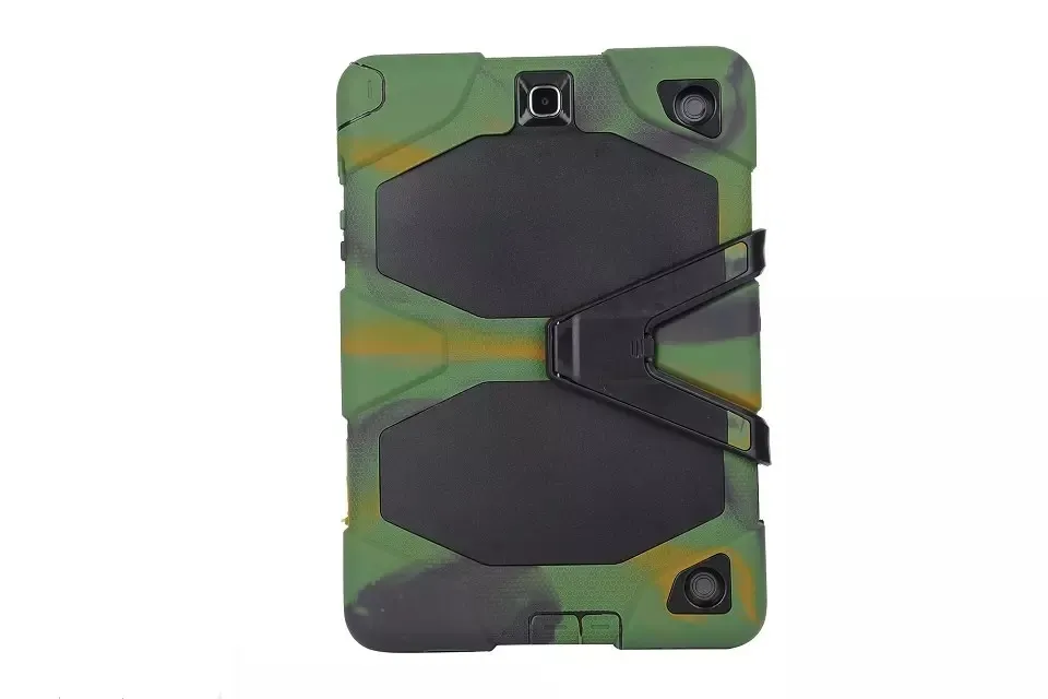 För Samsung Galaxy Tab T550 T230 P3200 T330 T560 Tablet Case Militär Extreme Heavy Duty Shocksäker med skärmskydd Kickstand Stand Skyddskal