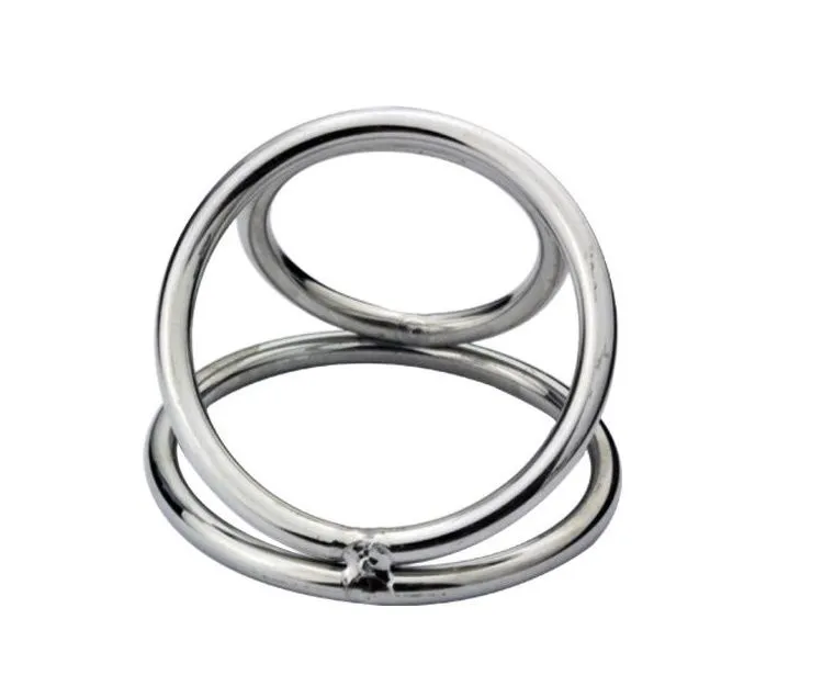 Ny Hot Steel Chastity Device Penis Ring Ball Enhancer Impotens Sex Aid B064 #R172