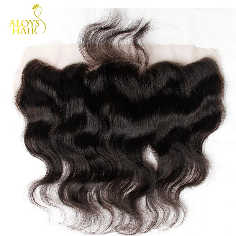 Lace Frontal Closure Ear To Ear 13x4Size Brazilian Body Wave Closures Malaysian Indian Peruvian Cambodian Virgin Human Hair Top Lace Closure