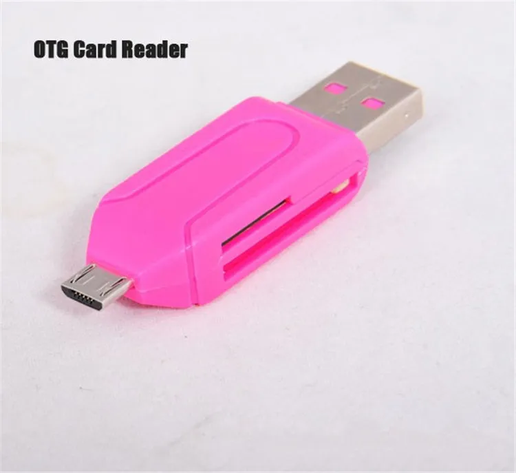 TF / SD 메모리 카드 판독기와 마이크로 USB 듀얼 슬롯 OTG 어댑터 1 1 USB 남성에 2 안드로이드 스마트 폰 태블릿 삼성에 대한 32 기가 바이트 4 8 16 기가 바이트