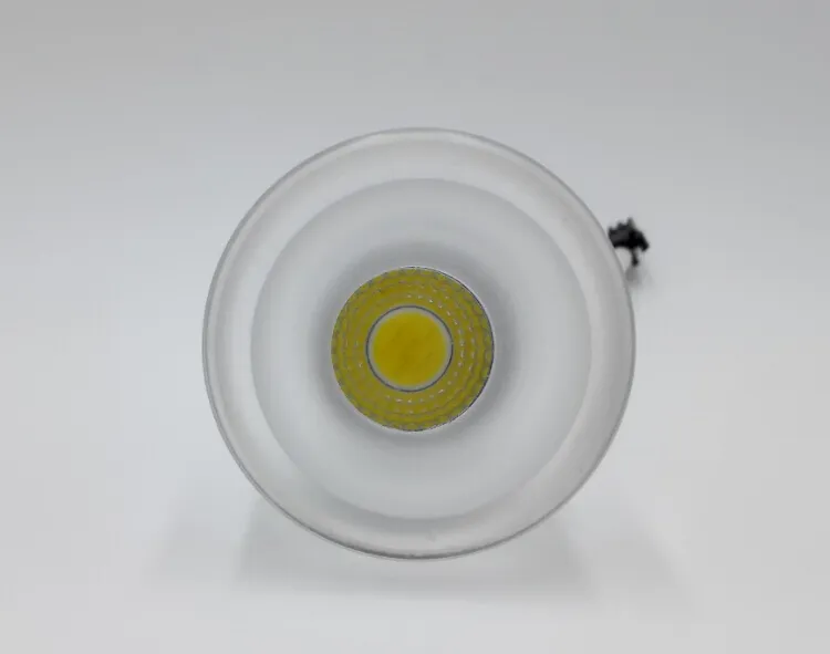 Dimbar 5W High Power Aluminium + Akryl Cob Led Inbyggd tak Nedlampor LED Downlights för vardagsrumskåp