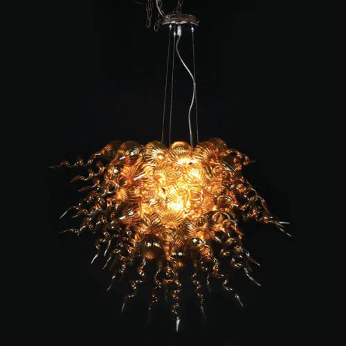 Lampes suspendues modernes en verre de Murano de style design, vente en gros, soufflé à la bouche, lustre LED suspendu
