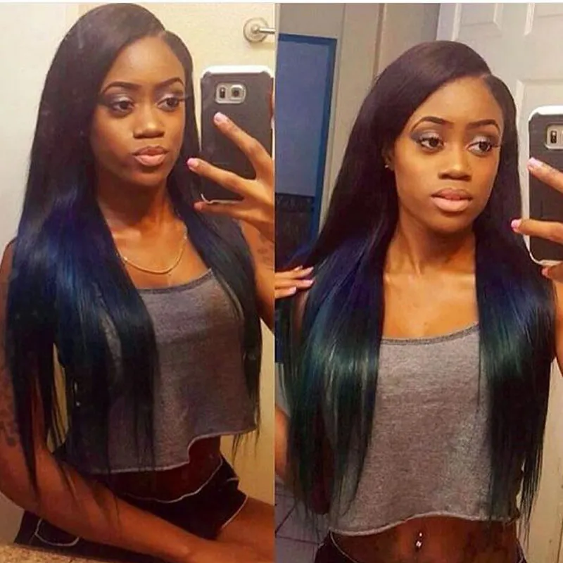 Bella Hair Blueless Pełna koronkowa peruka 100% ludzkich peruki dla dziewiczych do włosów dla czarnych kobiet jeden dawcy jedwabisty prosta 11a Top 180% wysoka gęstość