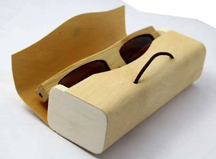 wood box handmade hard round bamboo case Handmade Glasses Case Sunglasses Protector Case Storage Holder Box Brand 4304208