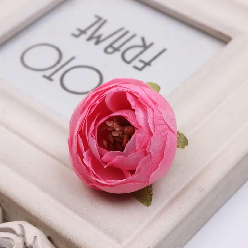 ارتفع DIA 4CM زهور اصطناعية الزهور ل DIY علب الهدايا حفل زفاف ، زهرة الزخرفية لقبعة أو هدية ، خوذة ، بروش