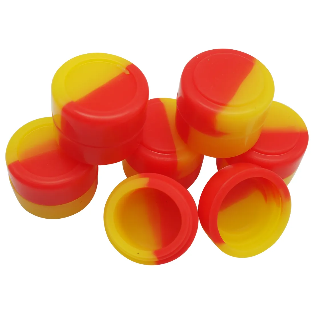 Mini silicone jars non-stick Smoking dab wax vaporizer oil container 2ml