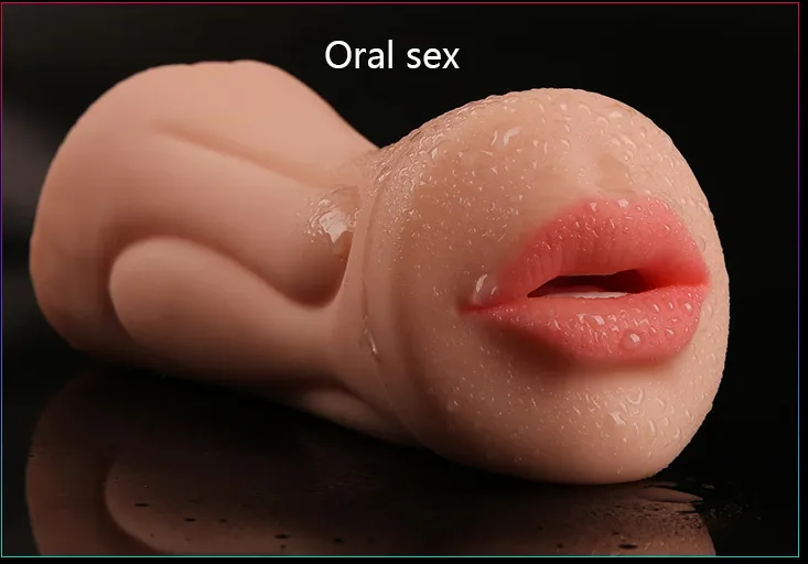 Realistic Oral 3D Deep Throat with Tongue Teeth Maiden Artificial Vagina Male Masturbators Pocket Pussy Oral Sex Toys for Men4441960