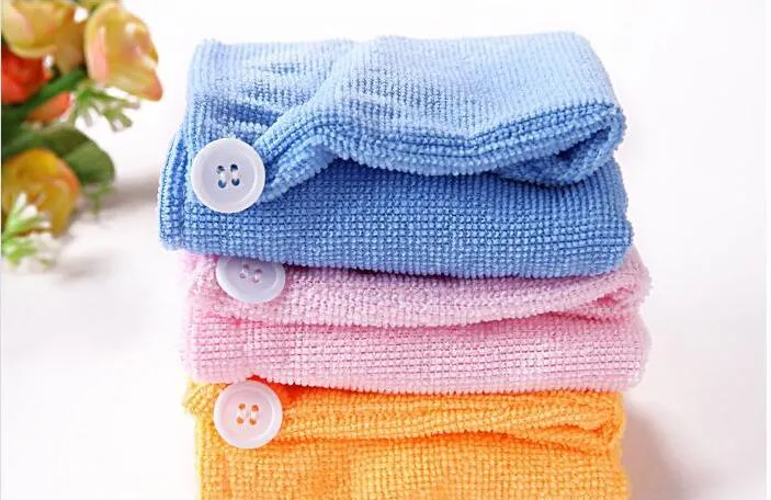 Quick-Dry Microfiber Hair Towel Hair-drying Ponytail Holder Cap Towels Lady Microfibers Hair's Towels hat Caps E346 High quality 