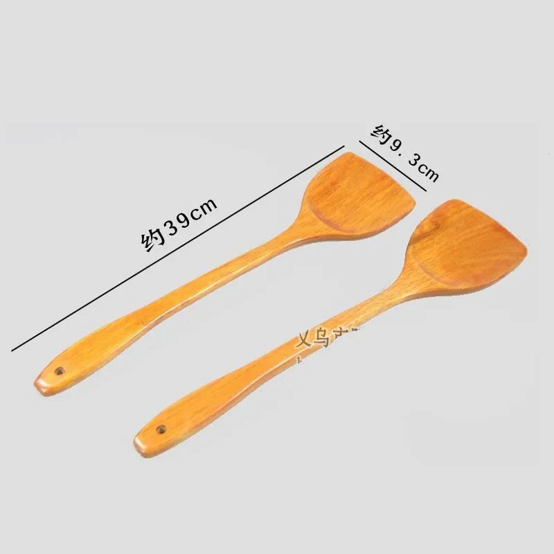 High Quality Wooden Turner Kitchen Cooking Tool Wood Shovel Special Wooden Spatula for Non-stick Pan 39cm