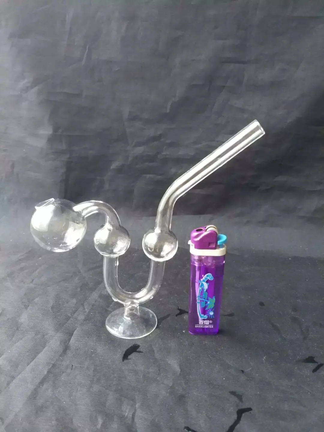 Base en forma de serpiente con olla de serpiente, Bongs de vidrio al por mayor, Pipas de agua de vidrio con quemador de aceite, Accesorios para pipas de humo