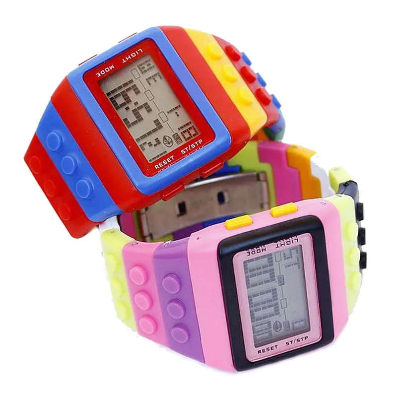 La mode conçoivent des enfants colorés enfants garçon fille LED silicone numérique montre occasionnelle