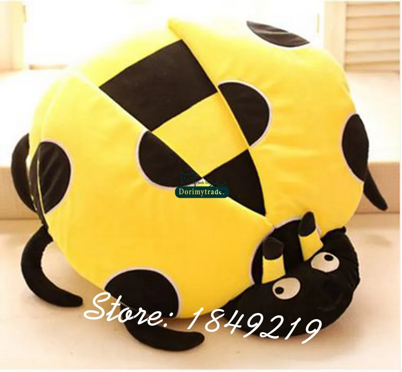 Dorimytrader New Jumbo 100cm Plush Animal Ladybug Soft Stuffed Big 39039039 Ladybugs Toy Doll Great Kids Gift DY619941534