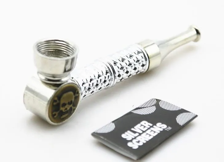 Partihandel Fin metallrörslängd 95mmcigaretthållare Övrigt reggae Creative Filter Tobacco Pipe Glass Reting Pipe Metal Aluminium, Rand