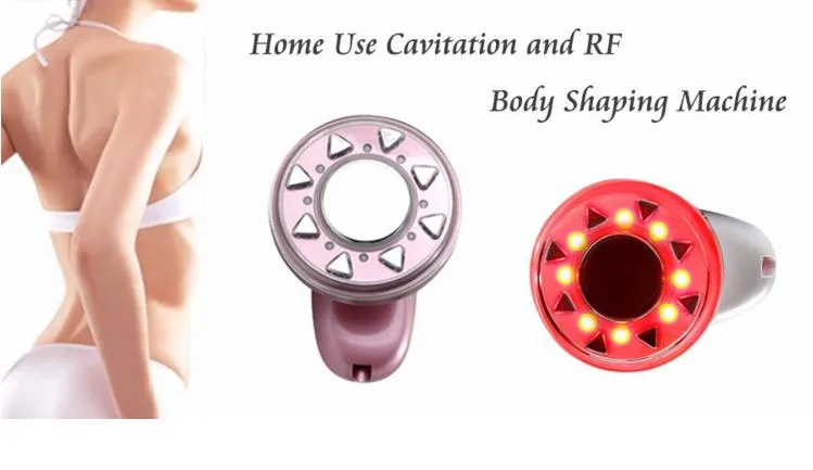 Draagbare radiofrequentie cavitatie ultrasone afslanken machine rf voor lichaamsmassage RF huid tillen draai led pothon therapie gratis verzending