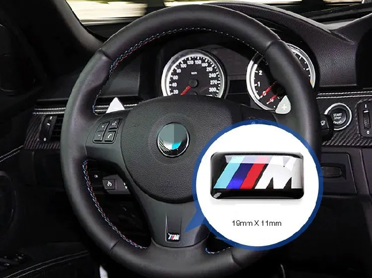 TECスポーツホイールバッジ3DエンブレムステッカーデカールBMW MシリーズM1 M1 M3 M5 M6 X1 X3 X5 X6 E34 E36 E6 CAR STYLING STICKER313O