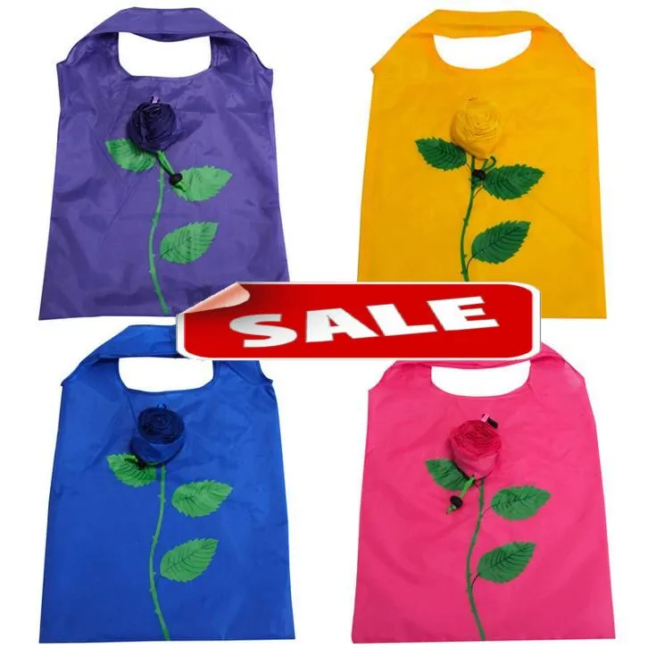 الأزياء 3D Flower Flower Flower Bag Bagge Organization Bags حقيبة تسوق قابلة لإعادة الاستخدام.