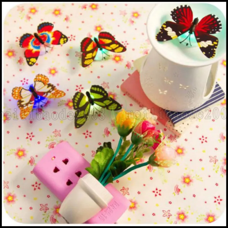 Colorful Changing Butterfly LED Night Light Lamp Home Room Party Desk Wall Decor LLWA1999325357