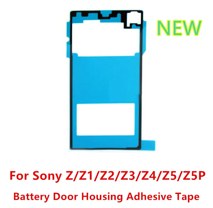 Voor Sony Z L36 Z1 Compact Z2 Z3 Compact Z3 + Z4 Z5 Premium batterij deur achterkant kleefband sticker 100 stks / partij