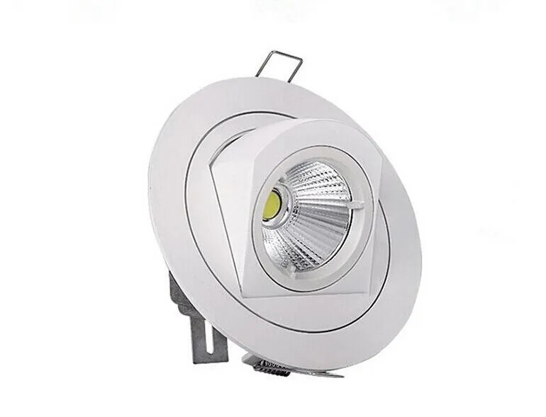 Fabryka Gorąca Sprzedaż Regulowany 15W 25 W 35W Super Cob LED Gimbal Embedded Led Trunk Lampa Okrągły Cob Shoplighter 85-265V LED Downlight