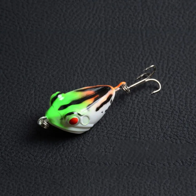 6 kleur 4 cm 6g mocrux 3d oog vissen lokken kleurrijke harde kikker aas scherpe haak tackle topwater vis lokt tackles aas haken