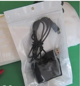 Wholesale clear+white plastic Zipper Retail package bag For Data cable car charger Cell Phone Accessories Packing bag