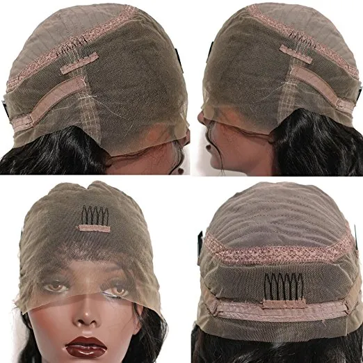 360 Lace Frontal Wig Pre Skrzydła HD Front Human Hair Wigs 130% Gęstość Czarne Kobiety 14 cali Diva1