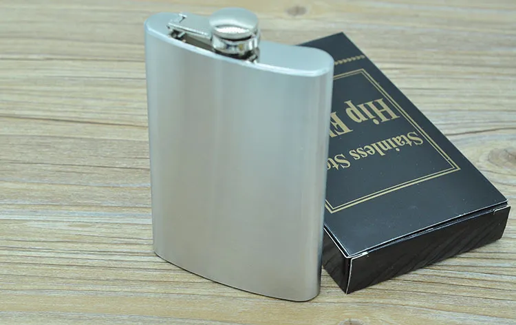 10 oz Stainless Steel Hip Flasks With Funnel Portable Flagon 8 Ounce Hip Flasks Whisky Alcohol Stoup Wine Pot Wholesale Support Logo Customized