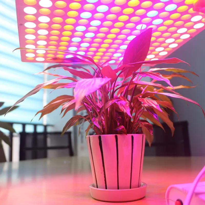 45 W Kırmızı Mavi Beyaz Turuncu LED Bitki Işık Büyümek 225 SMD 2835 LED Kapalı Hidroponik Çiçek Sebze Ultrathin Bitki Büyüme Lambası Paneli