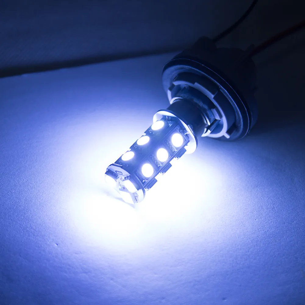 Lâmpada LED para carro 1156 BA15S 18SMD 5050 12V PureCoolWarm Branco Lâmpada LED Canto Backup Cauda Luz de estacionamento Universal LED Lamp2501424