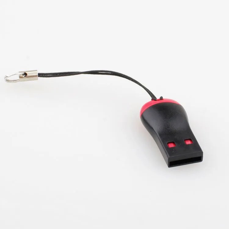 Leicht zu tragender Mini-USB-Kartenleser mit Pfeife, USB 2.0 T-Flash, Micro-SD-Kartenleser, Speicherkartenleser, TF-Adapter