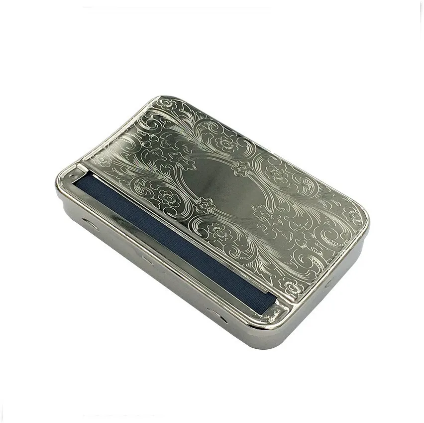 Metal Semi Auto Cigarette Rolling Machine Cigarette Roller Box Case For