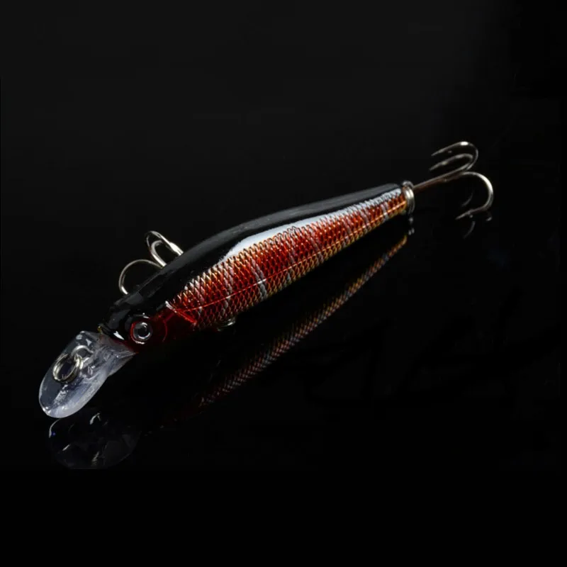 Esche da pesca pesciolini Bass Crankbait Hooks Tackle Crank Baits 3D Eye Fishing lure Borsa Opp 8.4g 8.5cm / 3.35