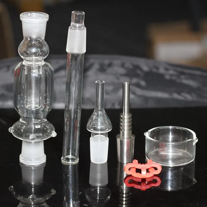 Conjunto de coletores de néctar grátis com Tai Nail sem cúpula 10mm 14mm 18mm bongos coletores de néctor tubos de água reciclador plataformas de petróleo mini bongs de vidro