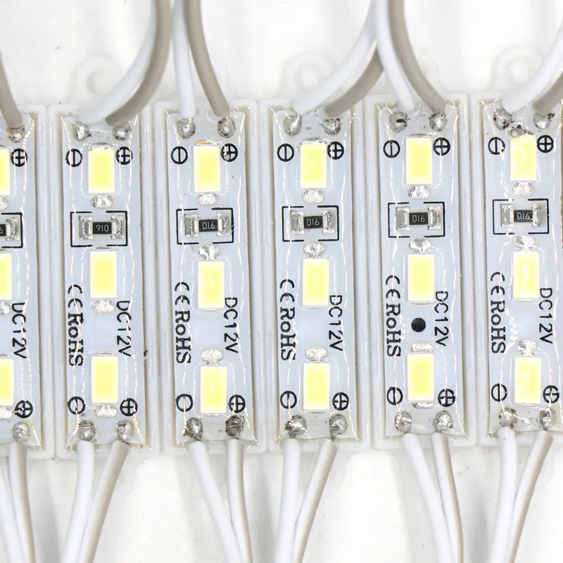 SMD 5630 3 LED-Modulbeleuchtung, 39 x 10 mm, Mini-Modul für Schilder, DC12 V, wasserdicht, superhell, SMD-LED-Module, kühles Weiß/warmes Weiß