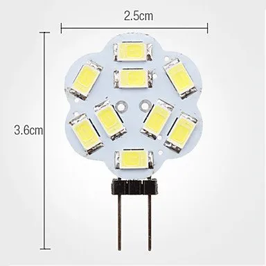 RV LED 전구 돔 빛 3W G4 9SMD 5730 12V 램프 화이트 전구 보트 해양 자동차 조명