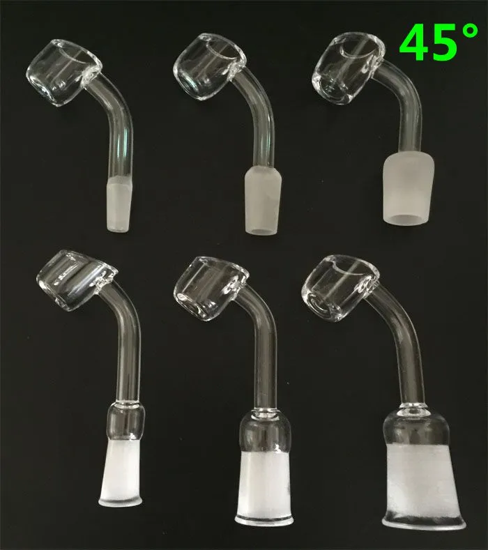 4mm Thick Domeless Quartz Nail 10mm 14mm 18mm Female Male Bowl Smoking Bowl 100% Pure Quartz Banger Nail for Glass Bongs
