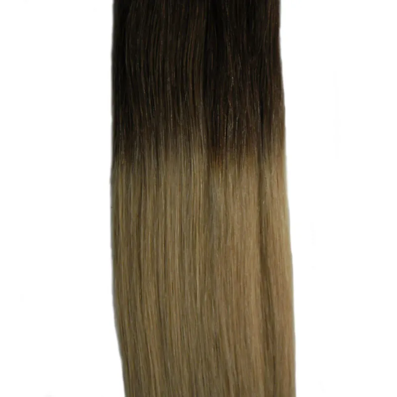 Color T1B / 22 الشعر البرازيلي مستقيم لحمة الشعر الشريط لحمة الشعر 40 جهاز كمبيوتر شخصى 100g الشريط اللاصق في الشعر الإنسان