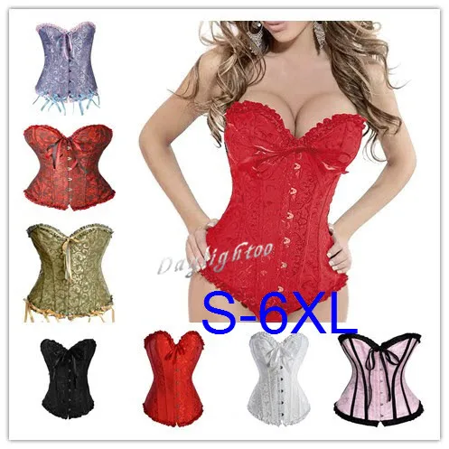 Sexy Bruiloft Corset Lingerie Bruids Korsetten Body Shaper Uitgebeend Bustier Plus Size Taille Training Korsetten lace up corset gothic XS-6XL Beste kwaliteit