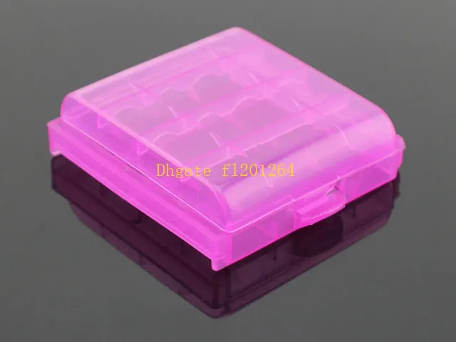 / fedex dhl Gratis frakt Färgglada batteriladdande plast AA / AAA 14500 Batteriförvaring Boxflaska