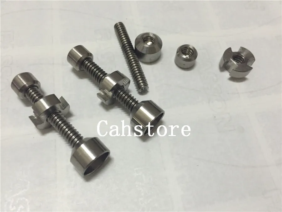 10mm&14mm & 18mm Double Jointed Adjustable GR2 titanium nail 2 in 1 TITANIUM NAIL Titanium Domeless Nail Wax Oil