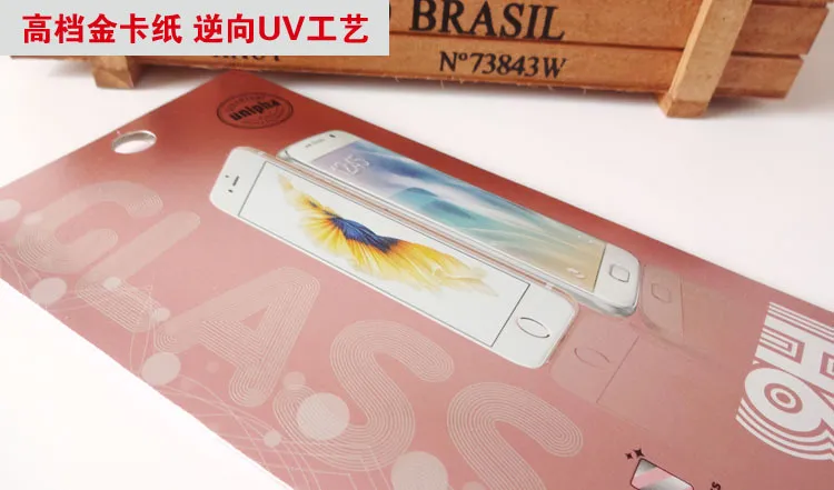Proteggi schermo in vetro temperato Vuoto confezione al dettaglio Confezione di carta colorata iPhone 6 6plus 7 7plus con spedizione gratuita