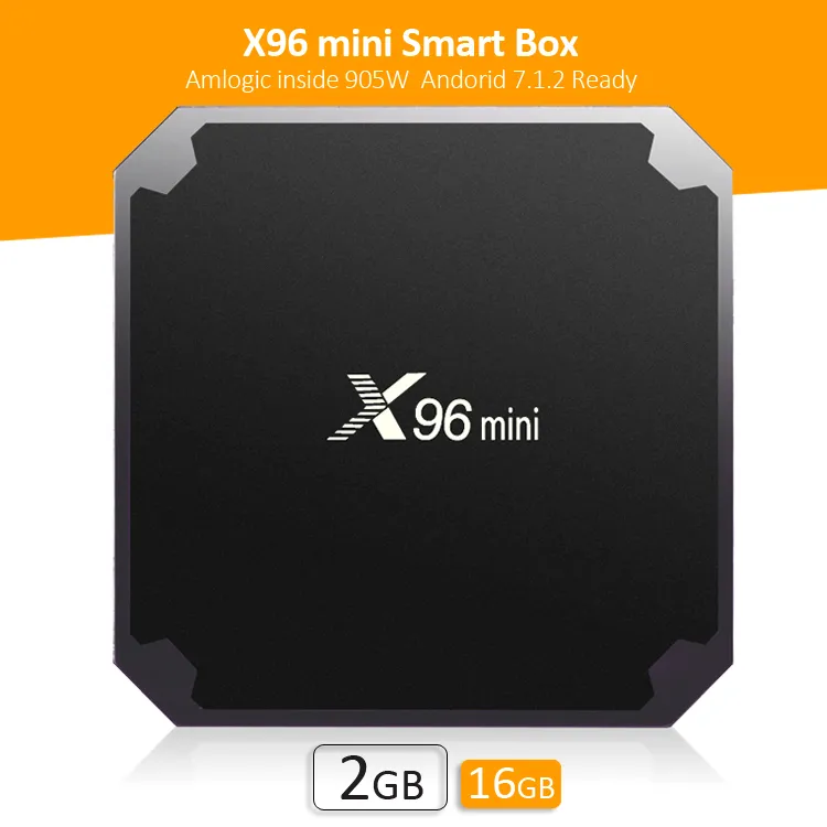X96 Mini Akıllı TV Kutusu Amlgoic S905W Android 7.0 Quad Core 2GB RAM 16G ROM 4 K WiFi Media Player