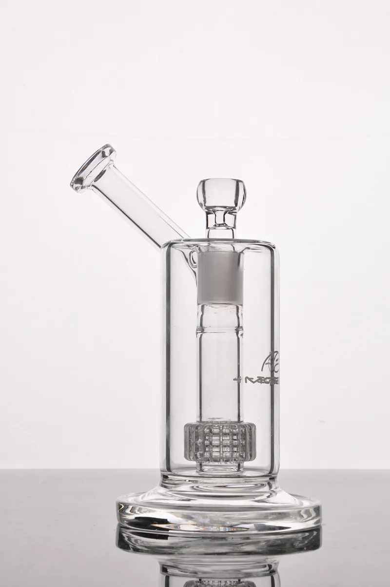 Mobius Glass Hookah BongマトリックスステレオPerc DABリグ18 mmの継手が付いている厚いガラスの水管